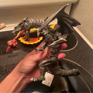 NWT Papo Cyber Dragon Warrior ~ Fire Breathing Figure ~